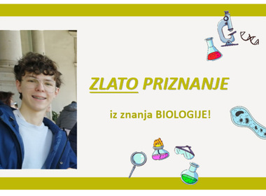 Simbolična fotografija za članek z naslovom: Imamo ZLATO priznanje iz znanja biologije!