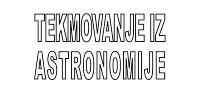 Rezultati šolskega tekmovanja iz astronomije