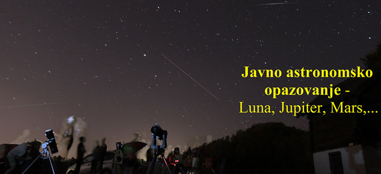 Javno astronomsko opazovanje na Zapricah