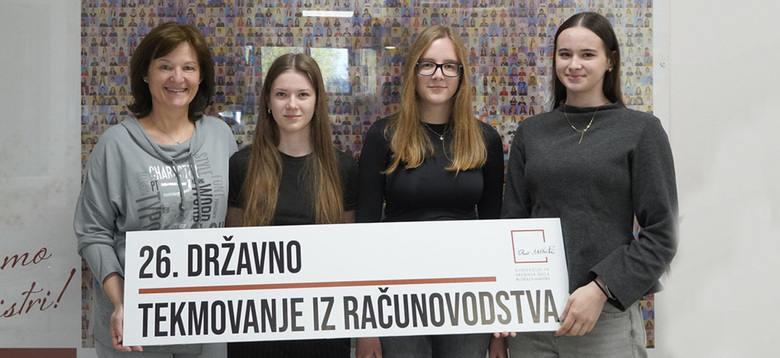 Dve zlati in srebrno priznanje na državnem tekmovanju iz računovodstva
