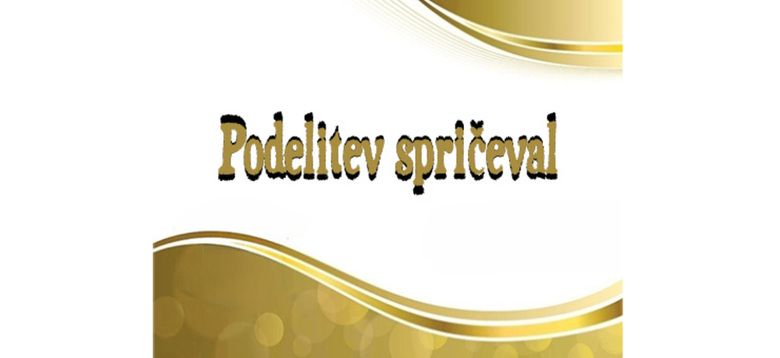 Podelitev spričeval