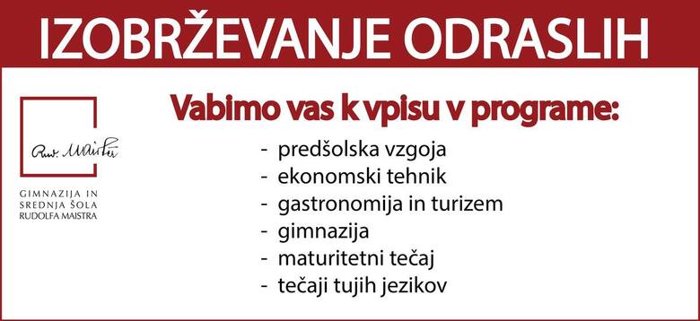 Vpis v izobraževanje odraslih