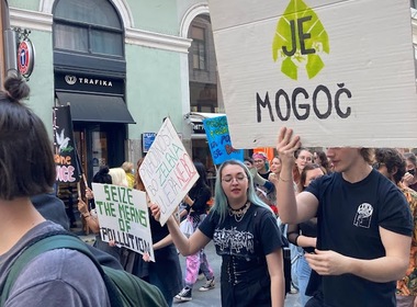 Naključna fotografija iz galerije Mladi za podnebno pravičnost: planet pred kapital